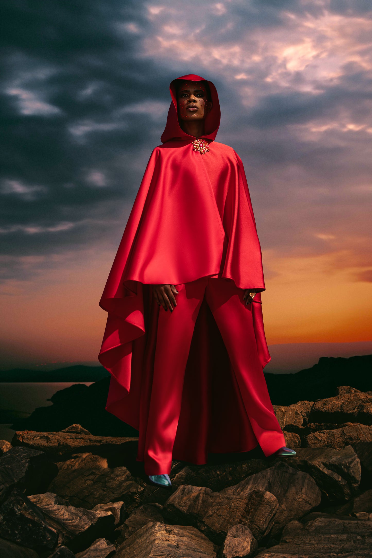 LUGOFF PONCHO ENSEMBLE