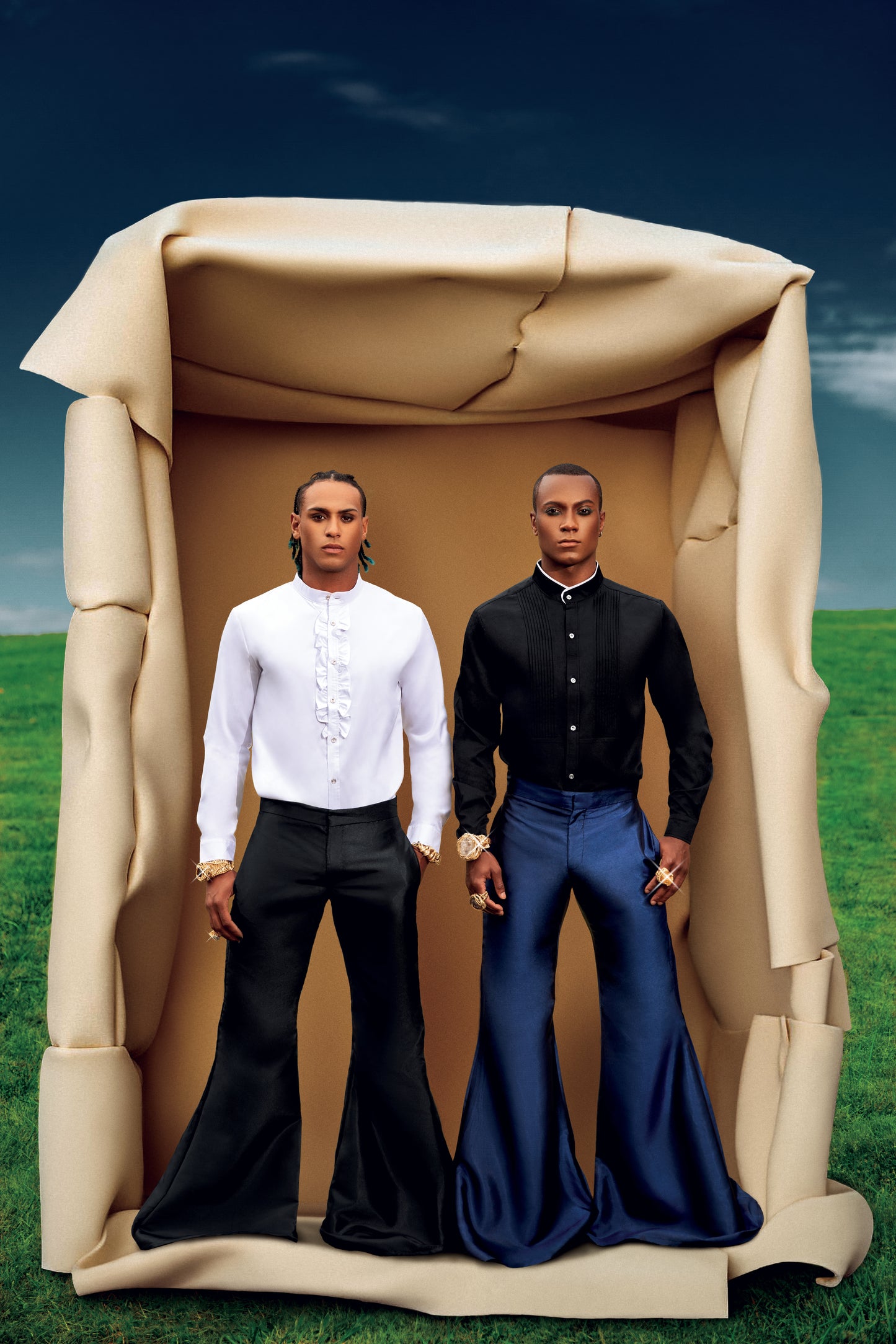 LAVA MARACA DRAPERY WIDE-LEGGED PANTS