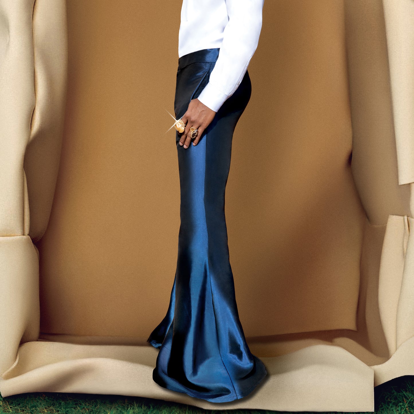 LAVA MARACA DRAPERY WIDE-LEGGED PANTS