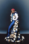 LAVA MARACA FAUX COAT VEST ENSEMBLE SET WITH DRAPERY WIDE-LEGGED PANTS