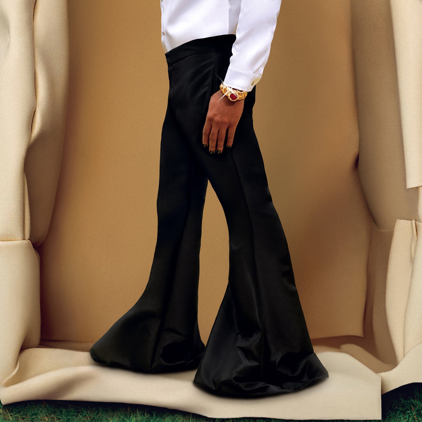 LAVA MARACA DRAPERY WIDE-LEGGED PANTS