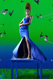BLEUE LA ROBE DE COCKTAIL